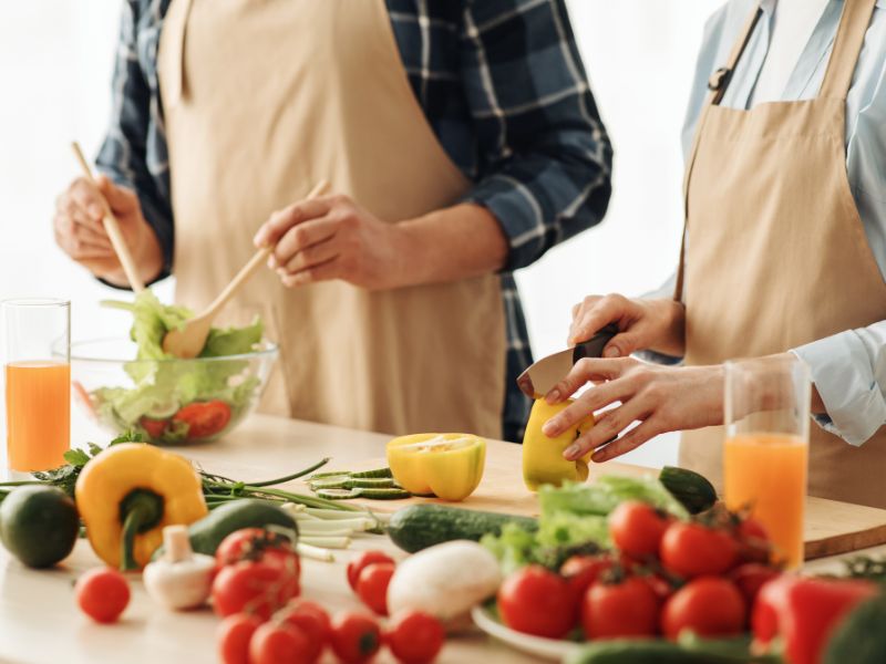 nutrición con alimentos saludables